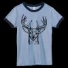 Bella Women's Heather Ringer T-Shirt Thumbnail