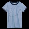 Bella Women's Heather Ringer T-Shirt Thumbnail