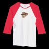 Bella Women's Baby Rib Contrast 3/4-Sleeve Raglan T-Shirt  Thumbnail