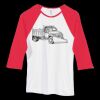 Bella Women's Baby Rib Contrast 3/4-Sleeve Raglan T-Shirt  Thumbnail